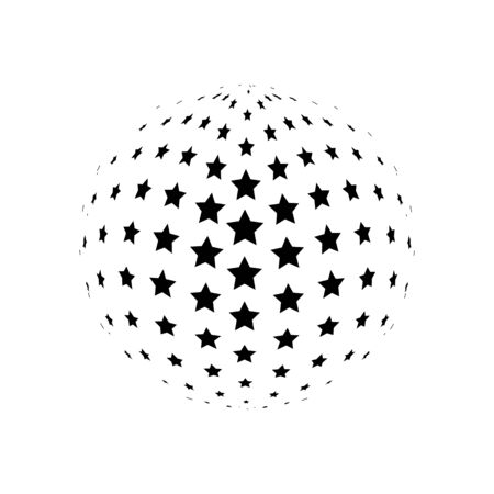 abstract 3d sphere point icon.のイラスト素材