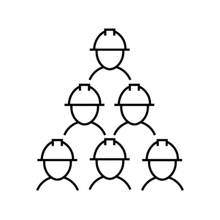 Worker black sign icon.のイラスト素材