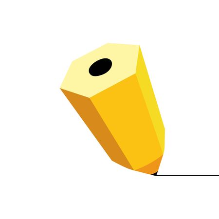 Pencil and stripe icon.のイラスト素材