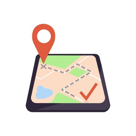 Location icon on the map.のイラスト素材