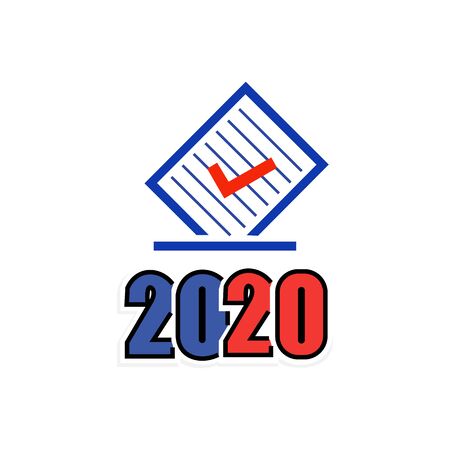 Document and signature icon 2020.