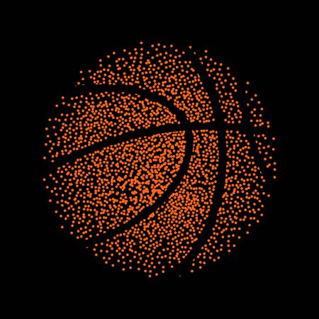 basketball technology background game.のイラスト素材