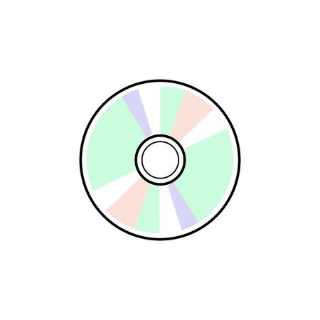 Icon cd, dvd or disk.のイラスト素材