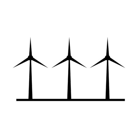 wind vector turbine icon.のイラスト素材