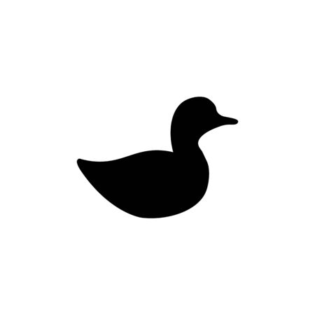 Duck black sign icon.のイラスト素材