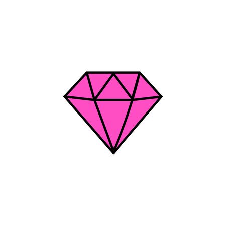 Icon of diamond, crystal premium sign, VIP status. Vector illustrationのイラスト素材