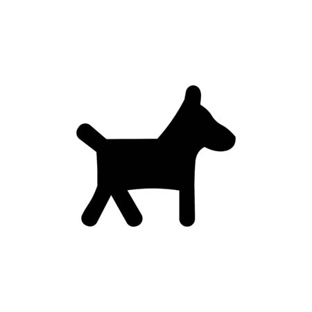 Dog black sign icon. Vector illustrationのイラスト素材