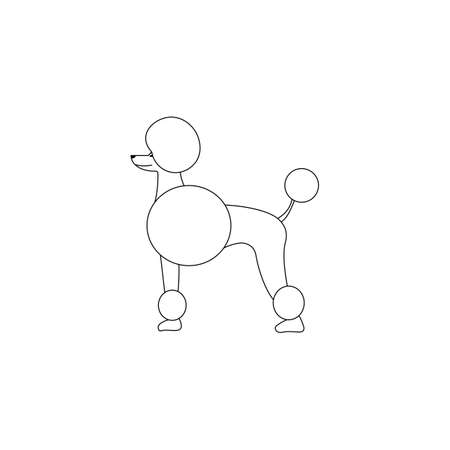 Dog black sign icon.のイラスト素材