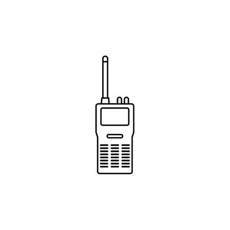 Black icon old walkie-talkie sign. Vector illustration eps 10のイラスト素材