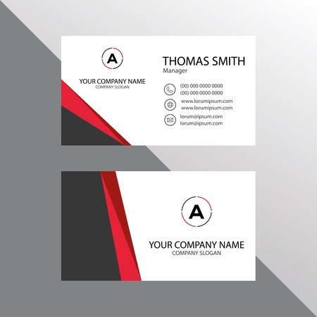 Banner icon colorful creative business card design. Vector illustration eps 10.のイラスト素材