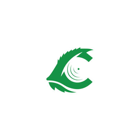 Colored lizard icon.のイラスト素材