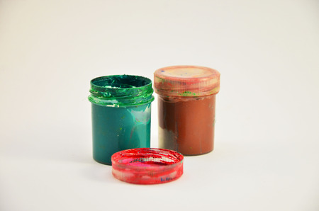 Paints and brushesの写真素材