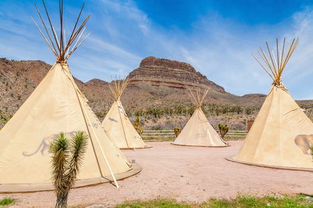 National wigwam of American Indians. Outdoor photography in Nevada, USAのeditorial素材