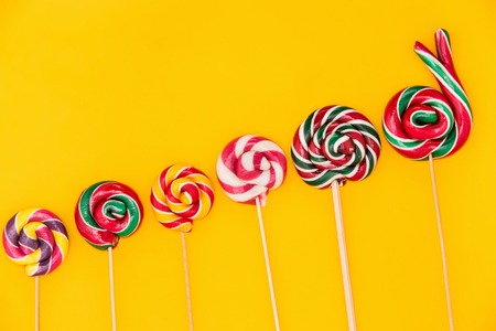 The colorful candies backgroundの写真素材