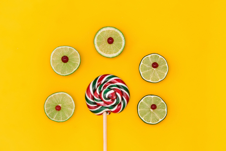 The colorful candies backgroundの写真素材