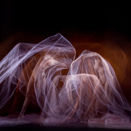 The sensual and emotional dance of beautiful ballerinaの素材 [FY31074378545]