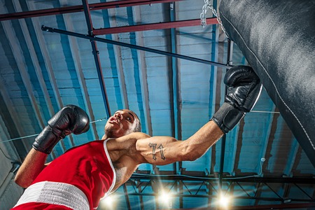 Afro american male boxer.の写真素材
