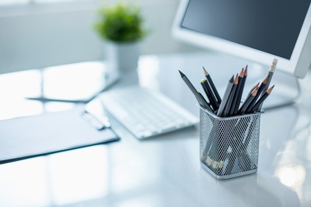 The abstract Office Desktopの写真素材