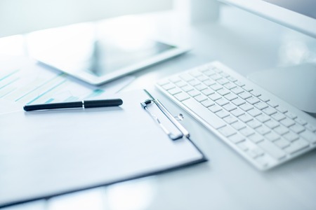 The abstract Office Desktopの写真素材