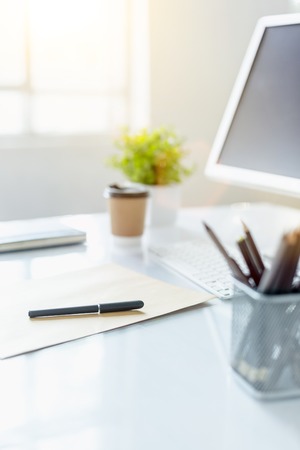 The abstract Office Desktopの写真素材