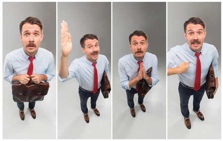 Job interview with manager in officeの写真素材