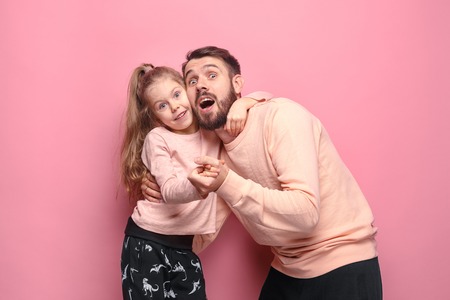 Young father with his baby daughter