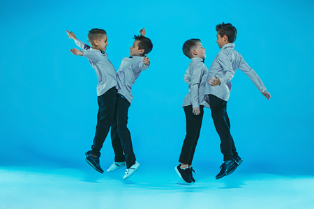 The kids dance school, ballet, hiphop, street, funky and modern dancersの写真素材