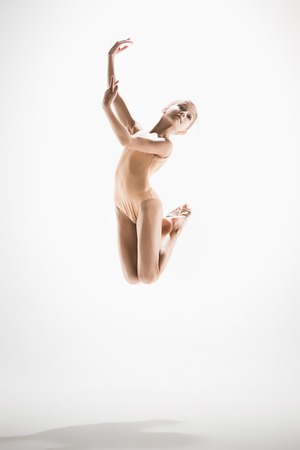 The teen modern ballet dancerの写真素材