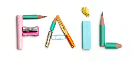 Concept of idea with colorful crumpled paperの写真素材