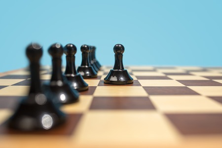 The chess board and game concept of business ideas and competition.の写真素材