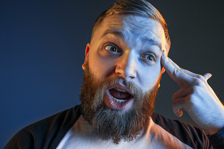 The anger and screaming manの写真素材