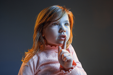 The anger and surprised teen girlの写真素材