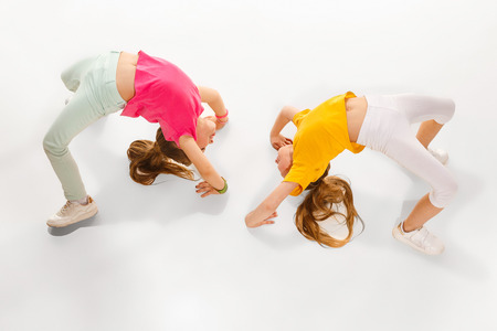 The kids dance school, ballet, hiphop, street, funky and modern dancersの写真素材