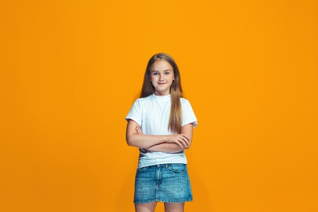 Happy success teen girl
