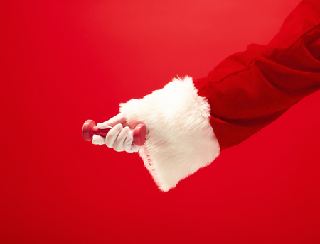 Holidays and celebrations, New year, Christmas, sports, bodybuilding, healthy lifestyleの写真素材