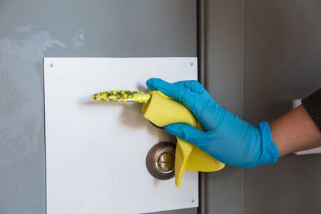 Viruses on surfaces you contacting everyday - spreading of virus, disinfection. Danger way of...