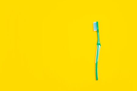 Teeth brush. Eco-friendly life - polymers, plastics things that can be replaced by organic analogues. Home style, choose natural products for recycle and not harmful to the environment and health.の写真素材