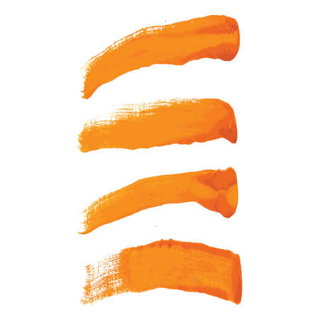 Abstract isolated colorful vector watercolor stain. Element for paper design, ad. Bright colors isolated on white background. Drawings with copyspace, splashes of paintbrushes. Minimalistic.のイラスト素材