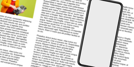Template, mockup for breaking news screen on TV, video, online newspapers and magazines. Copyspace...