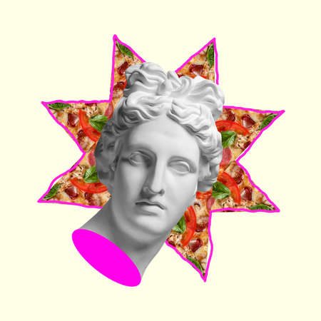 Contemporary art collage, modern design. Party moodの写真素材