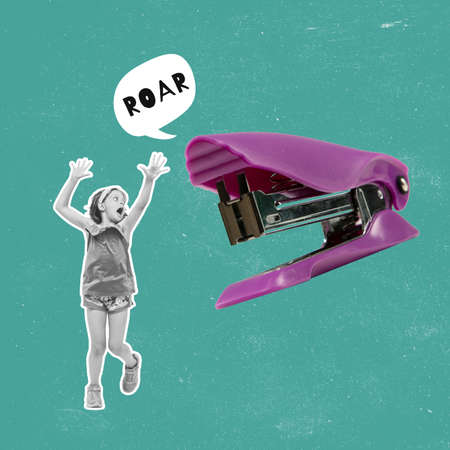 Modern design, contemporary art collage. Inspiration, idea, trendy urban magazine style. Composition...