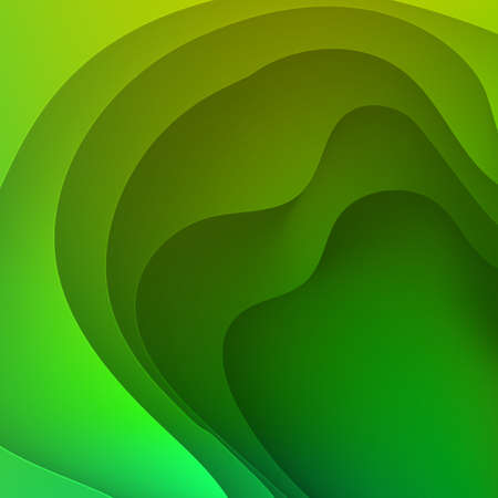 Shades of green. Modern background for screen of your devices. Synth wave, retro wave, vaporwave futuristic aesthetics. Vector illustrationのイラスト素材