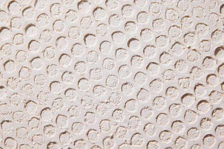 Pastel colored wallpaper, background, design, banner. Creative image of sand, powder with imprint of...