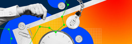 Deadlines and financial strategies for profitable company growth. Generation of ideas. Contemporary...