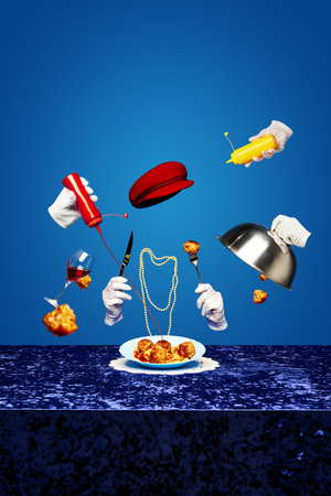Gastronomy Illusion. Creating illusion of floating banquet, this concept merges the real with the...