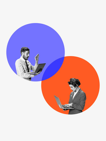 Composition of online communication between distant colleagues