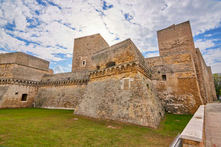 View At The Swabian Castle - Castello Svevo - Bari - Apulia - Italyのeditorial素材