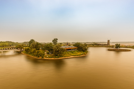 Landscape view of an amusement parkのeditorial素材