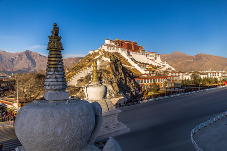 The Potala Palace in Tibetのeditorial素材