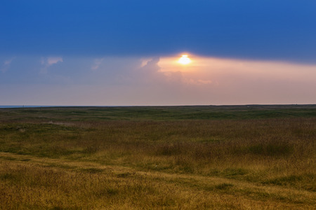 Qinghai Lake Sunriseの写真素材